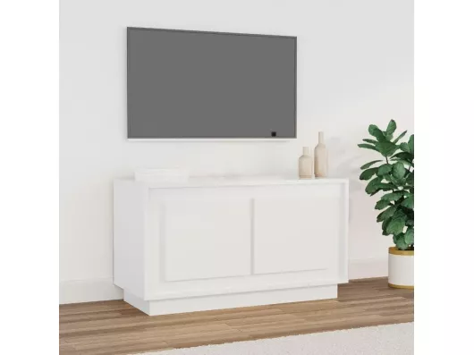 Kauf Unique TV-Schrank Hochglanz-Weiß 80x35x45 cm Holzwerkstoff