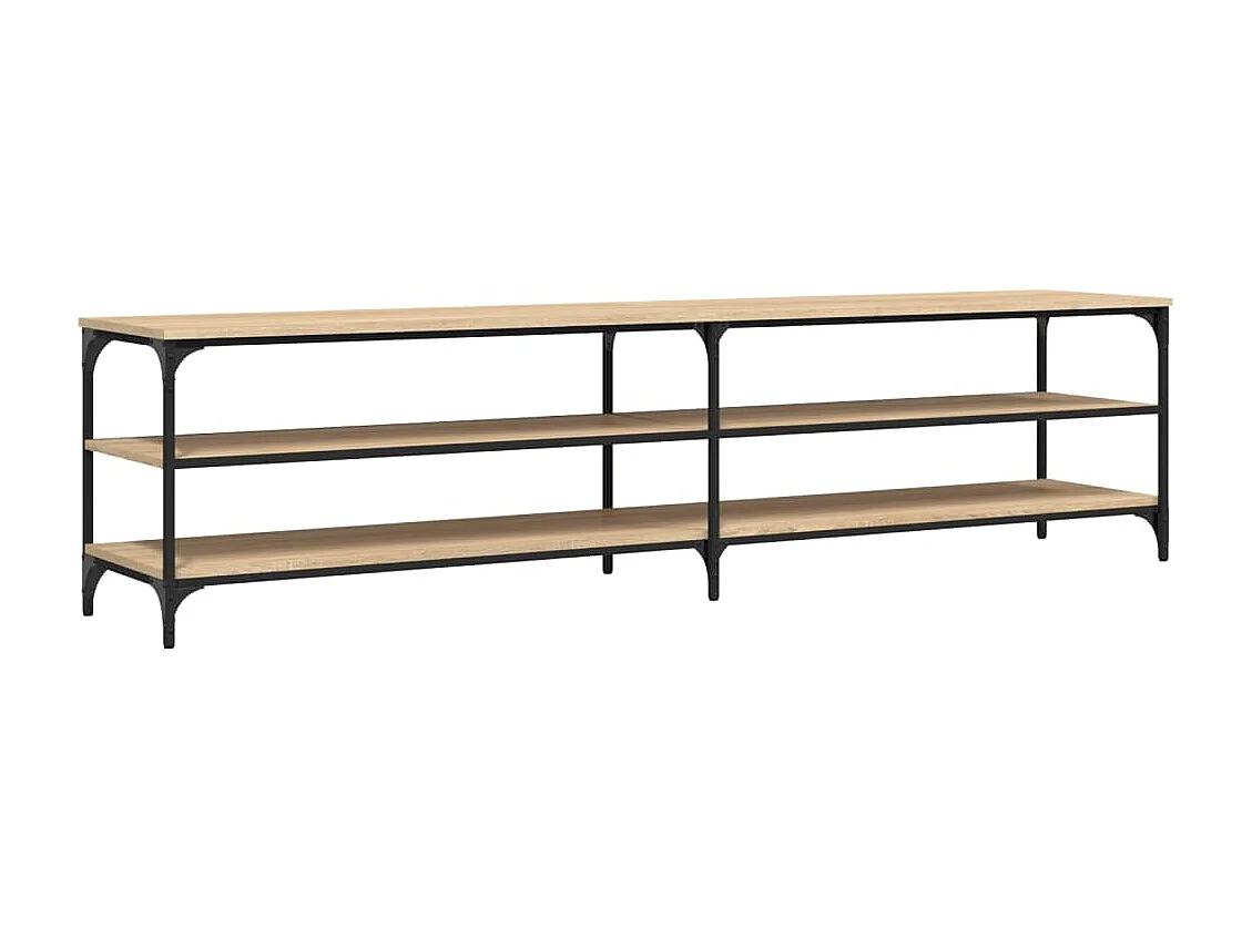 TV-Schrank Sonoma-Eiche 200x30x50 cm Holzwerkstoff und Metall