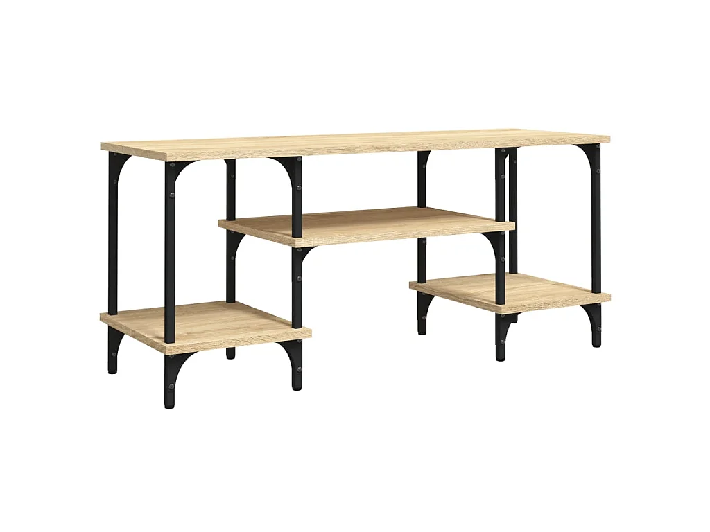 Meuble TV chêne sonoma 102x35x45,5 cm bois d'ingénierie