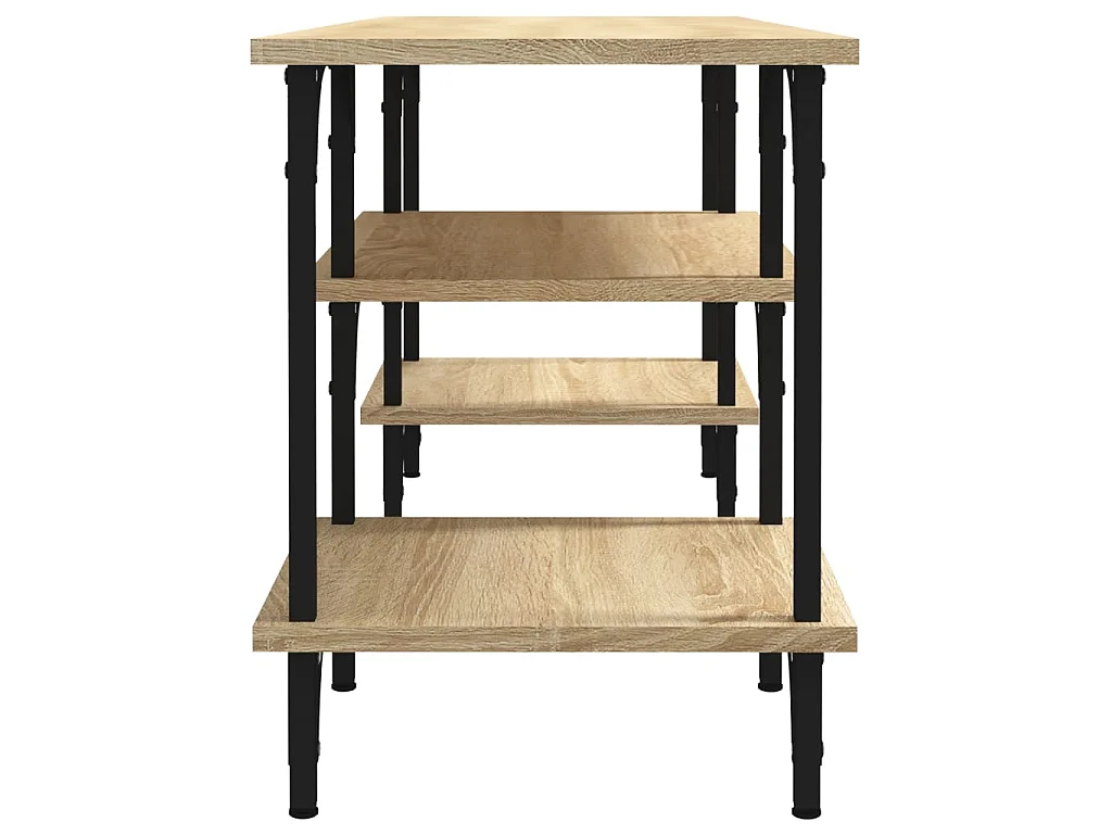 Meuble TV chêne sonoma 102x35x45,5 cm bois d'ingénierie