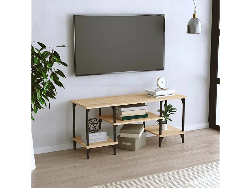 Mobile Porta TV Rovere Sonoma 102x35x45,5 cm Legno Multistrato
