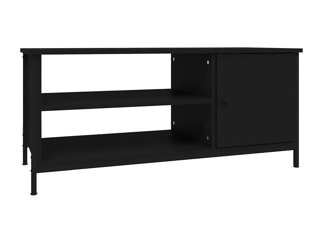 Meuble TV noir 100x40x45 cm bois d'ingénierie