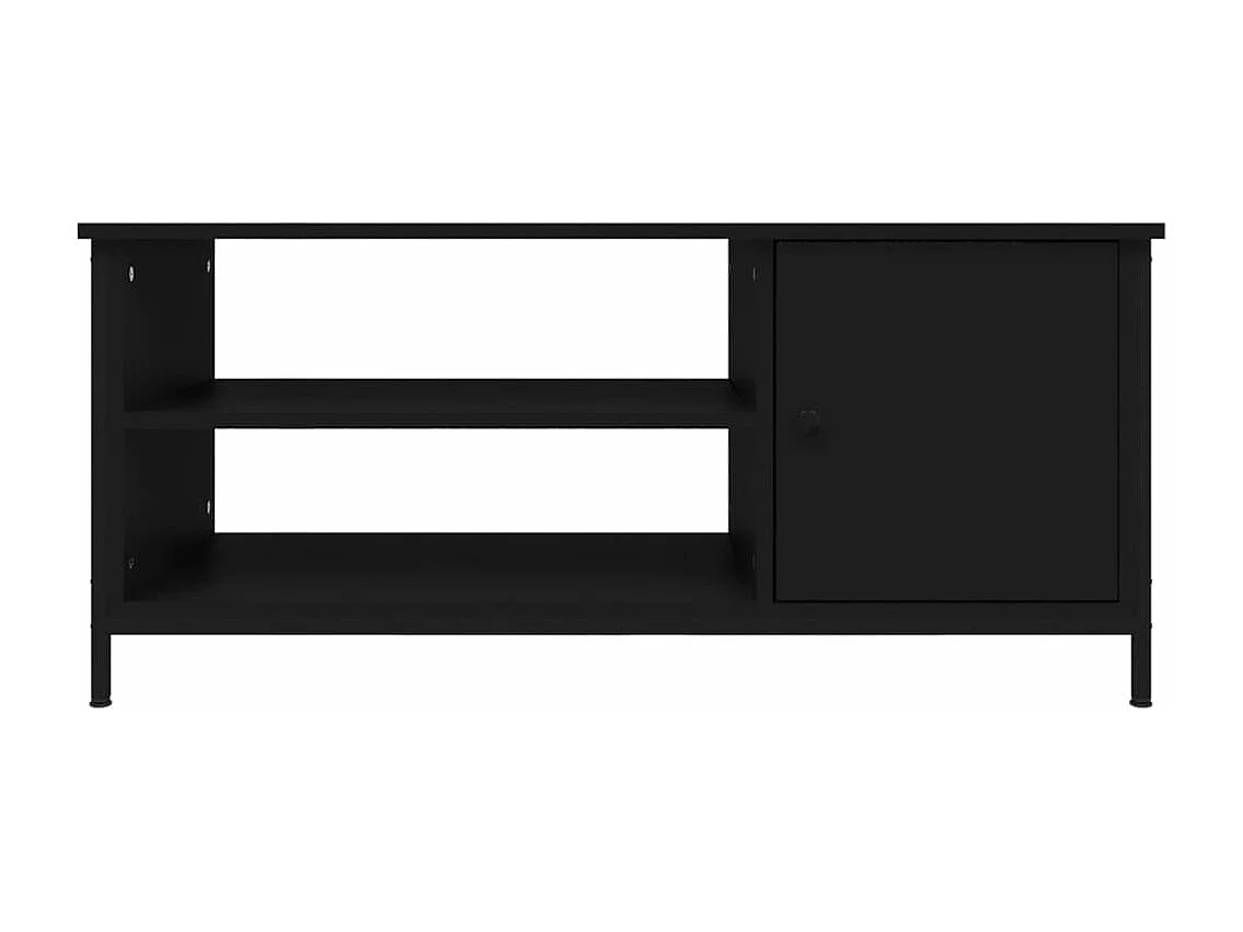 Meuble TV noir 100x40x45 cm bois d'ingénierie