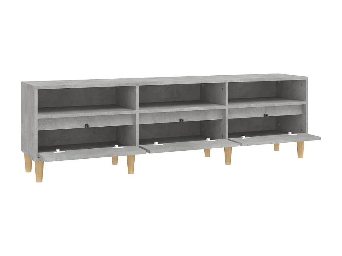 Tv-meubel 150x30x44,5 cm bewerkt hout betongrijs