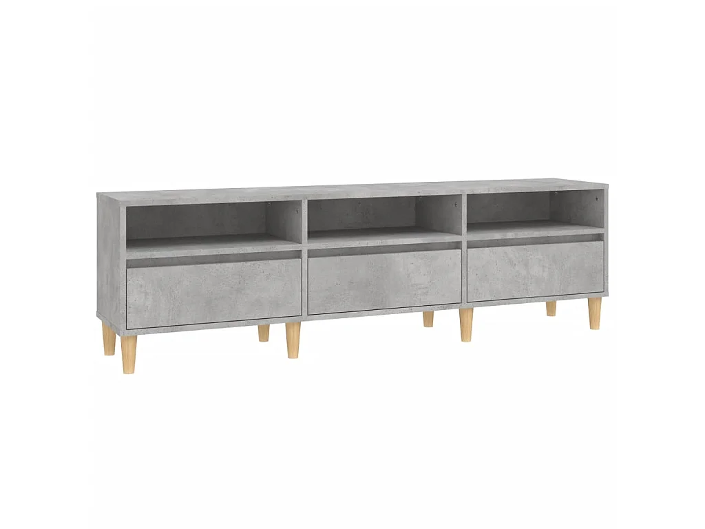 TV-Schrank Betongrau 150x30x44,5 cm Holzwerkstoff