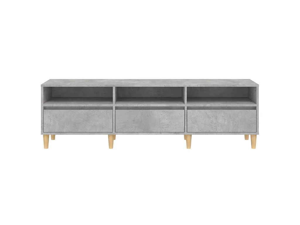 TV-Schrank Betongrau 150x30x44,5 cm Holzwerkstoff