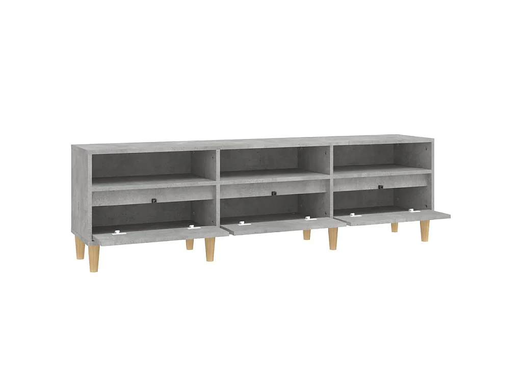 TV-Schrank Betongrau 150x30x44,5 cm Holzwerkstoff