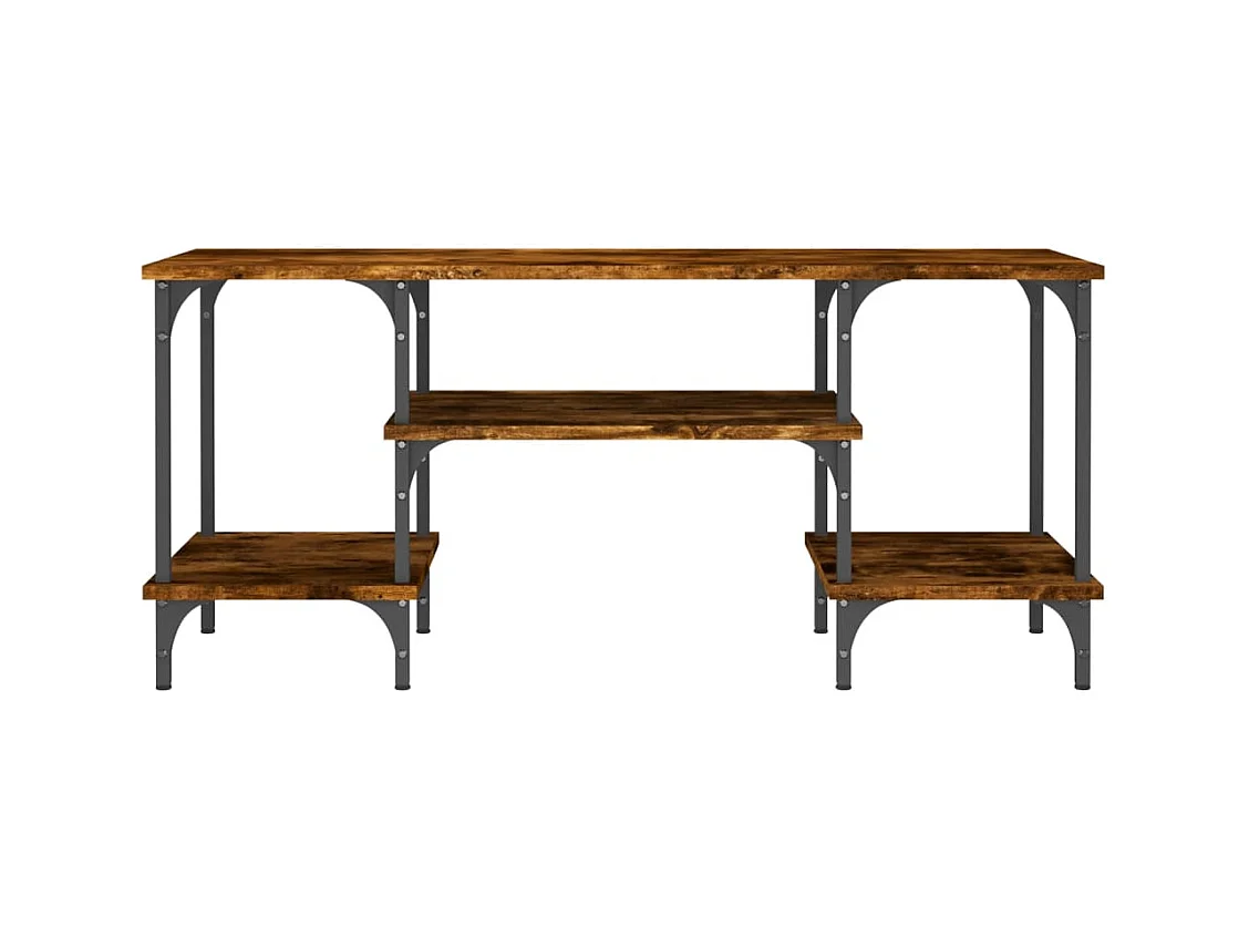 Mobile Porta TV Rovere Fumo 102x35x45,5 cm in Legno Multistrato