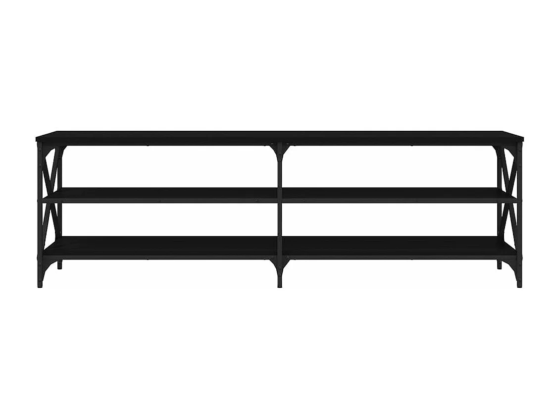 TV-Schrank Schwarz 160x40x50 cm Holzwerkstoff