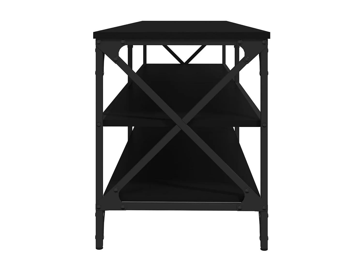 TV-Schrank Schwarz 160x40x50 cm Holzwerkstoff