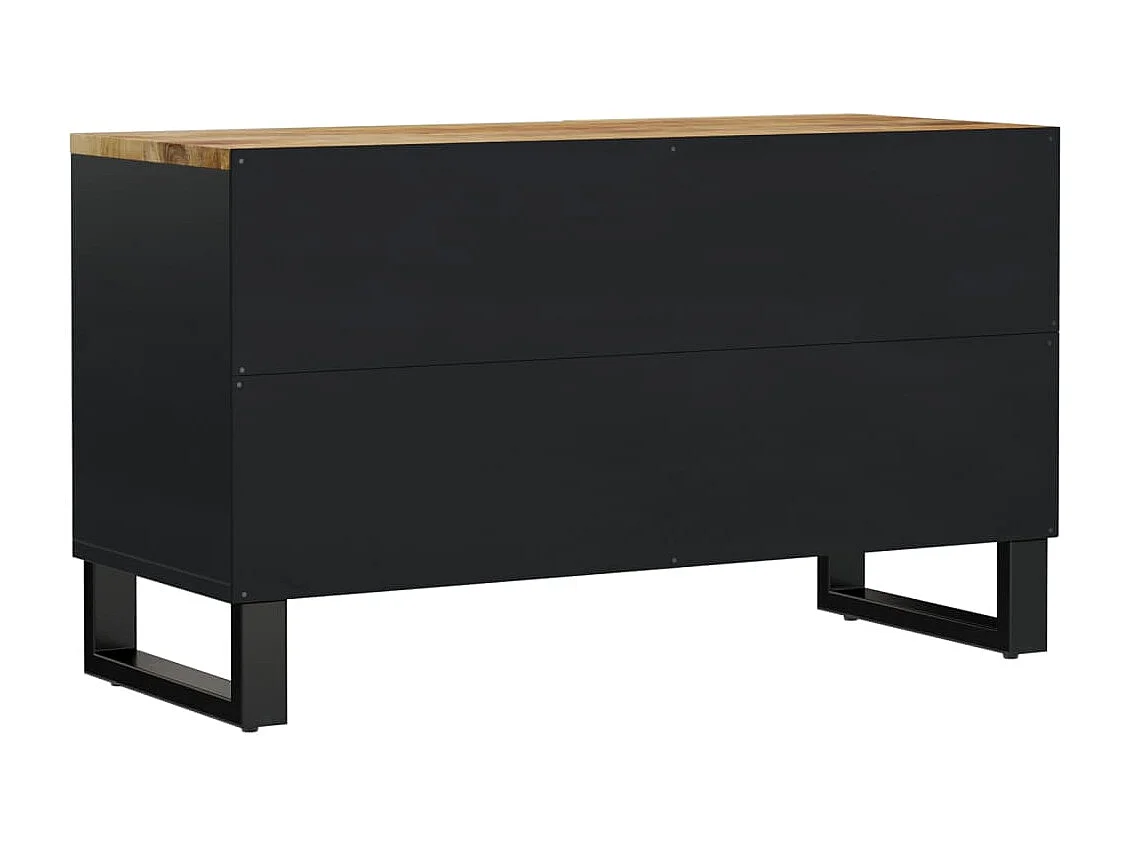 Mobile TV 80x33x46cm Legno Massello Mango e Legno Multistrato
