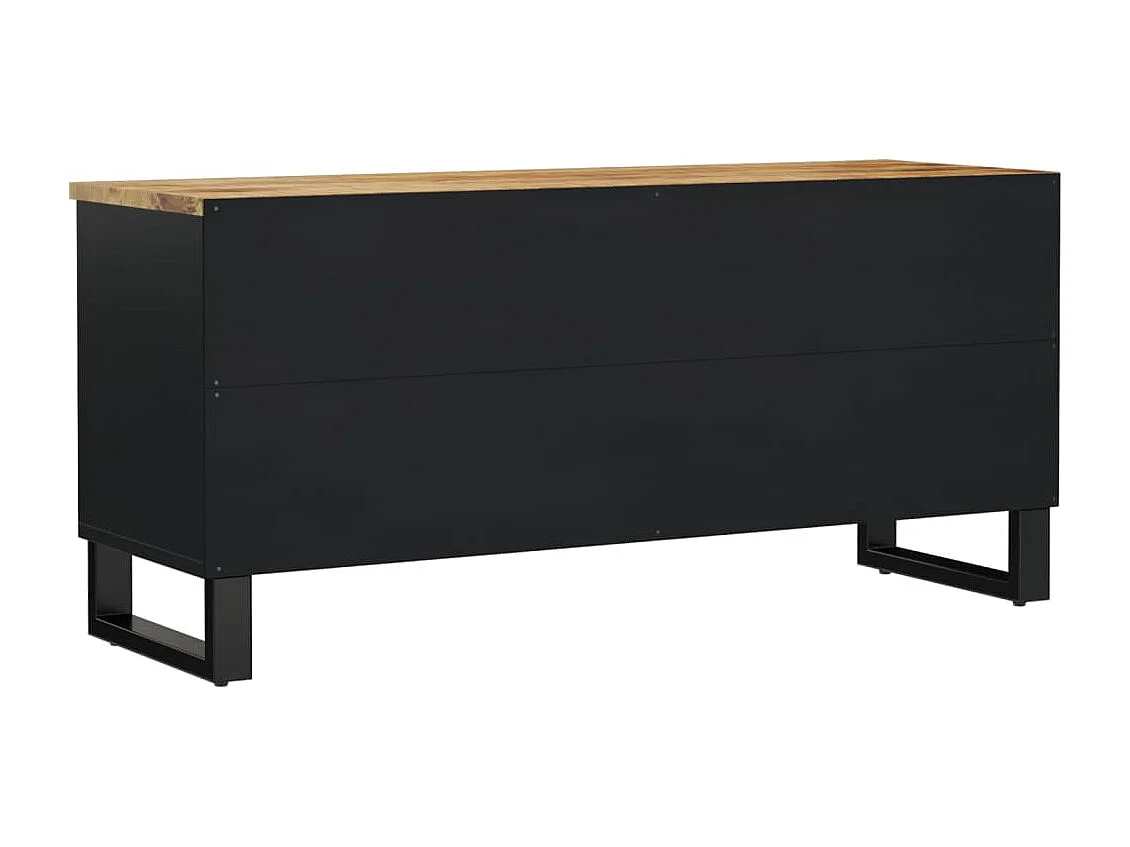 Mobile TV 100x33x46cm Legno Massello Mango e Legno Multistrato