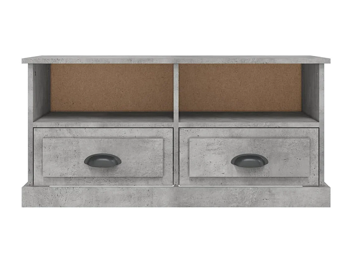 TV-Schrank Betongrau 93x35,5x45 cm Holzwerkstoff