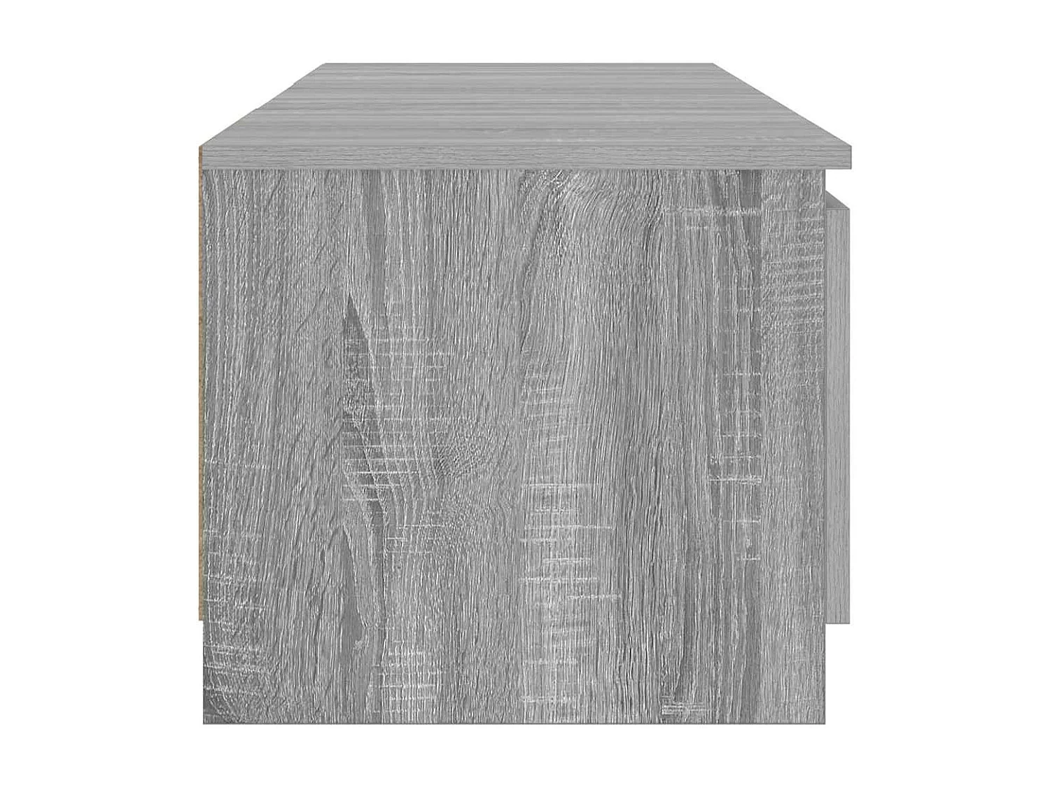 Meuble TV avec lumières LED Sonoma gris 140x40x36 cm