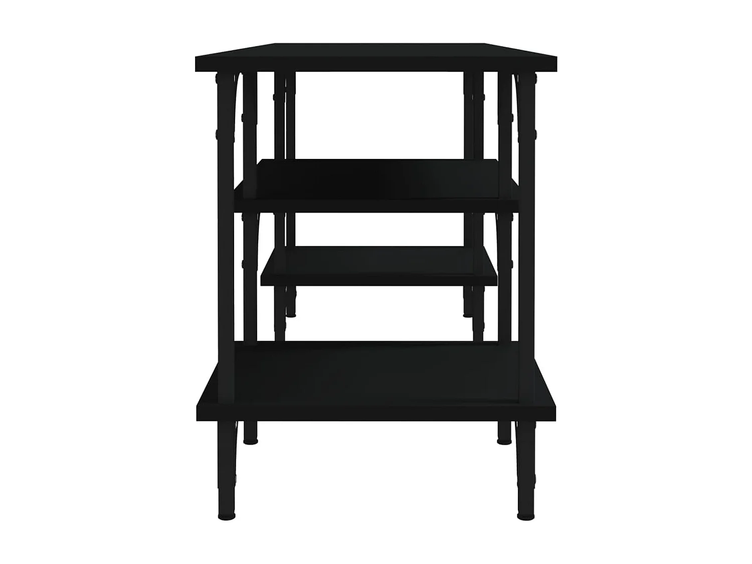 Meuble TV noir 102x35x45,5 cm bois d'ingénierie