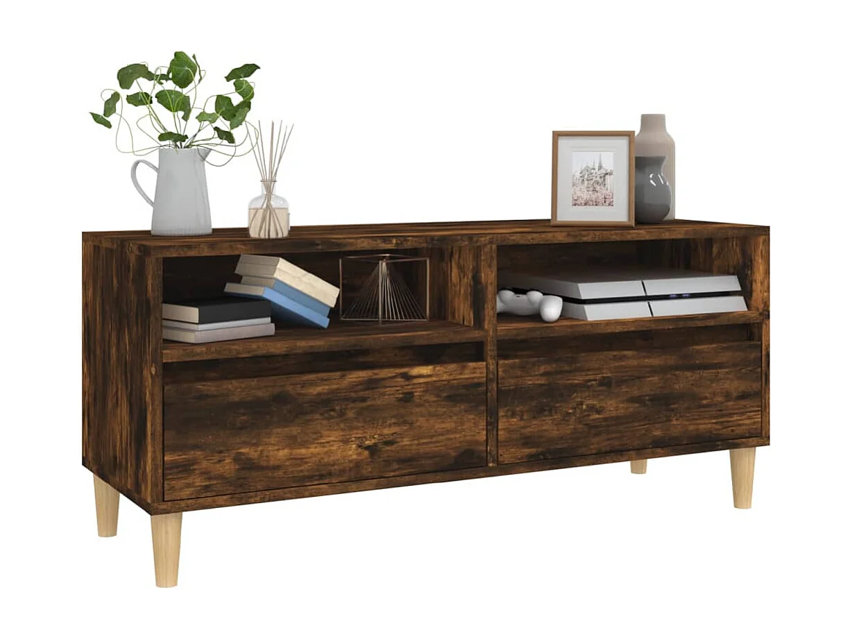 TV-Schrank Räuchereiche 100x34,5x44,5 cm Holzwerkstoff