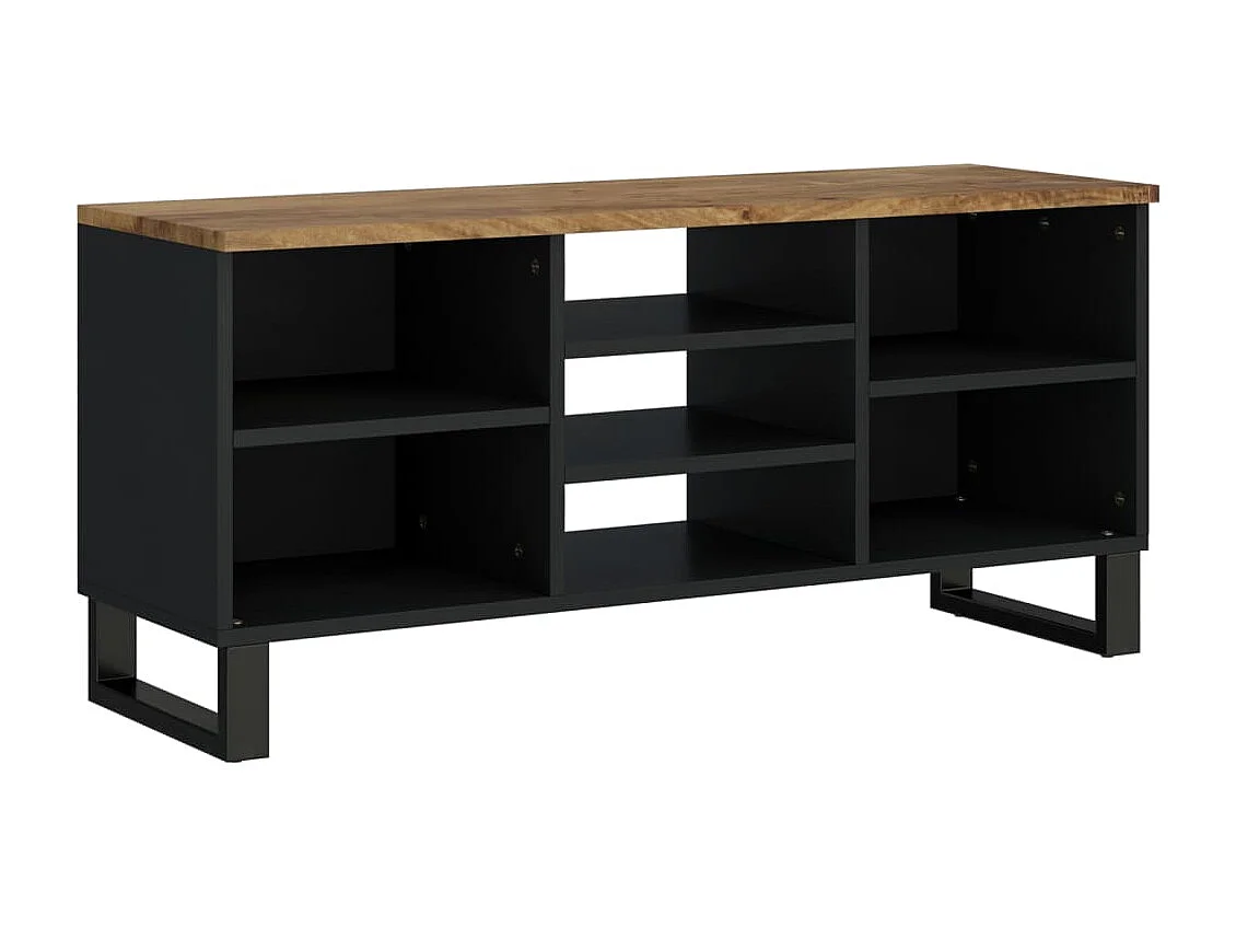 TV-Schrank 100x33x46 cm Massivholz Mango & Holzwerkstoff