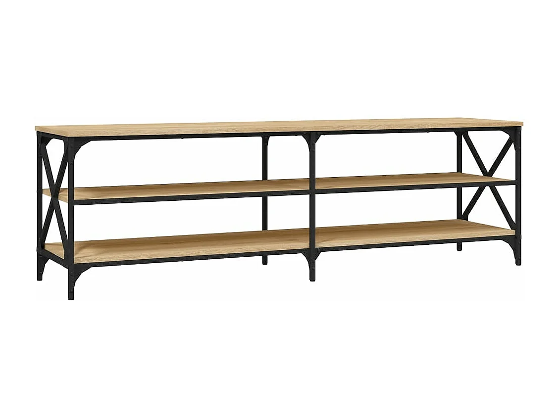 Tv-meubel 160x40x50 cm bewerkt hout sonoma eikenkleurig