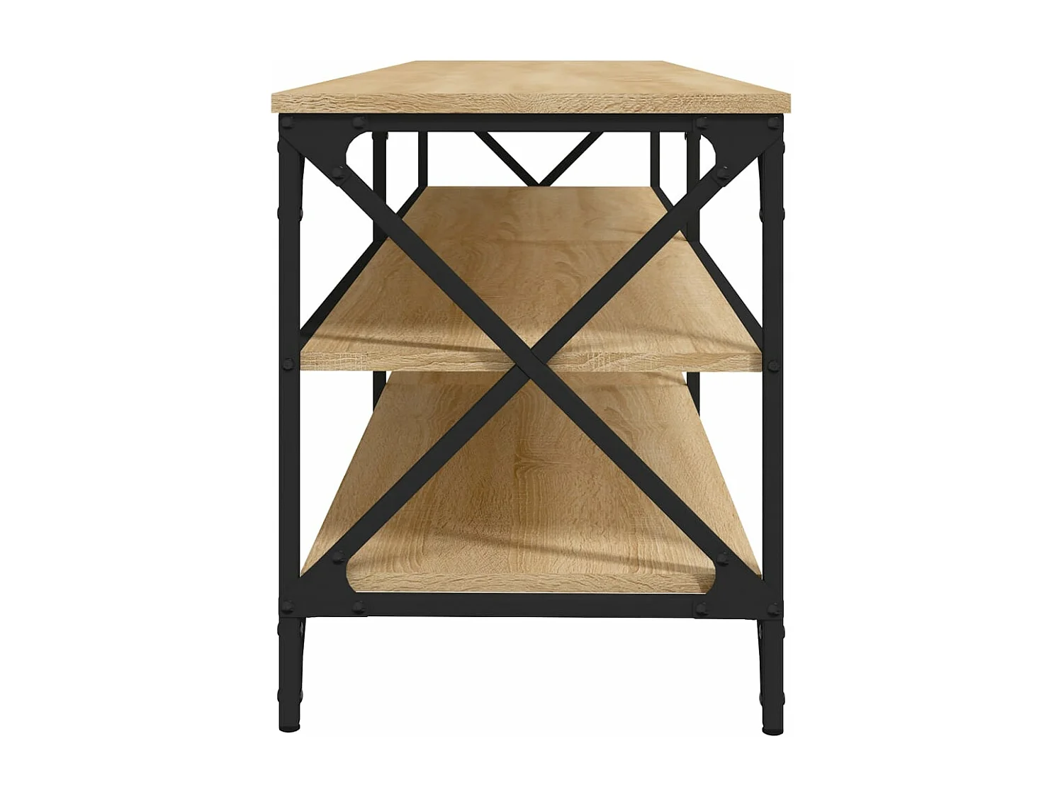 Tv-meubel 160x40x50 cm bewerkt hout sonoma eikenkleurig