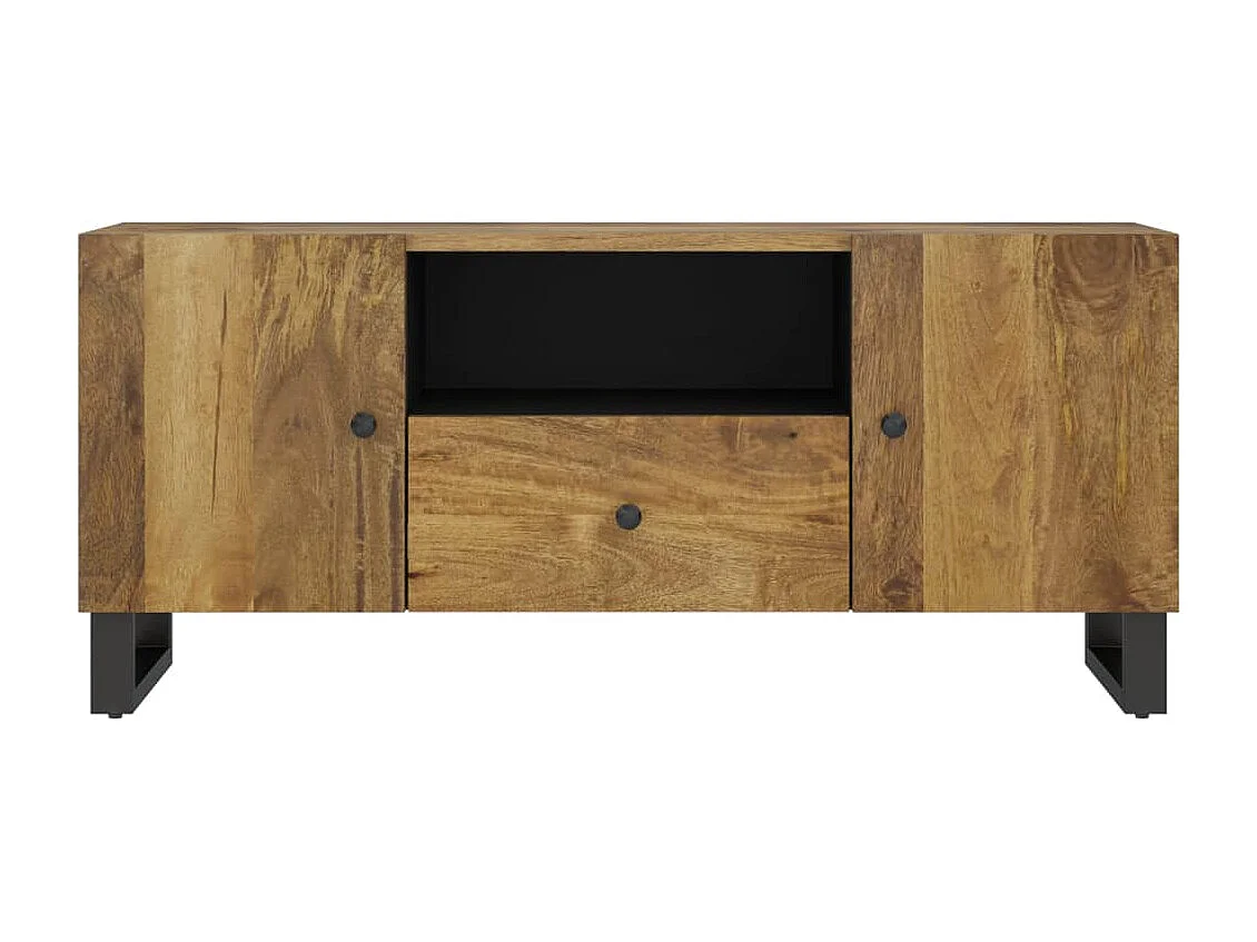 TV-Schrank 105x33,5x46 cm Massivholz Mango & Holzwerkstoff