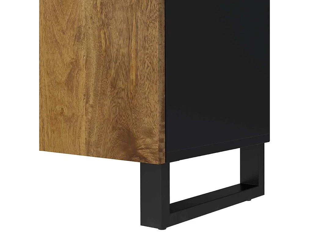 Tv-meubel 105x33,5x46 cm massief mangohout en bewerkt hout