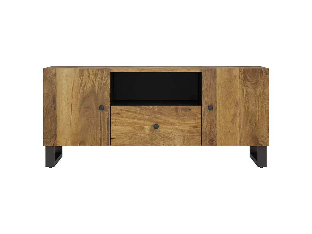 Mobile TV 105x33,5x46cm Legno Massello Mango Legno Multistrato