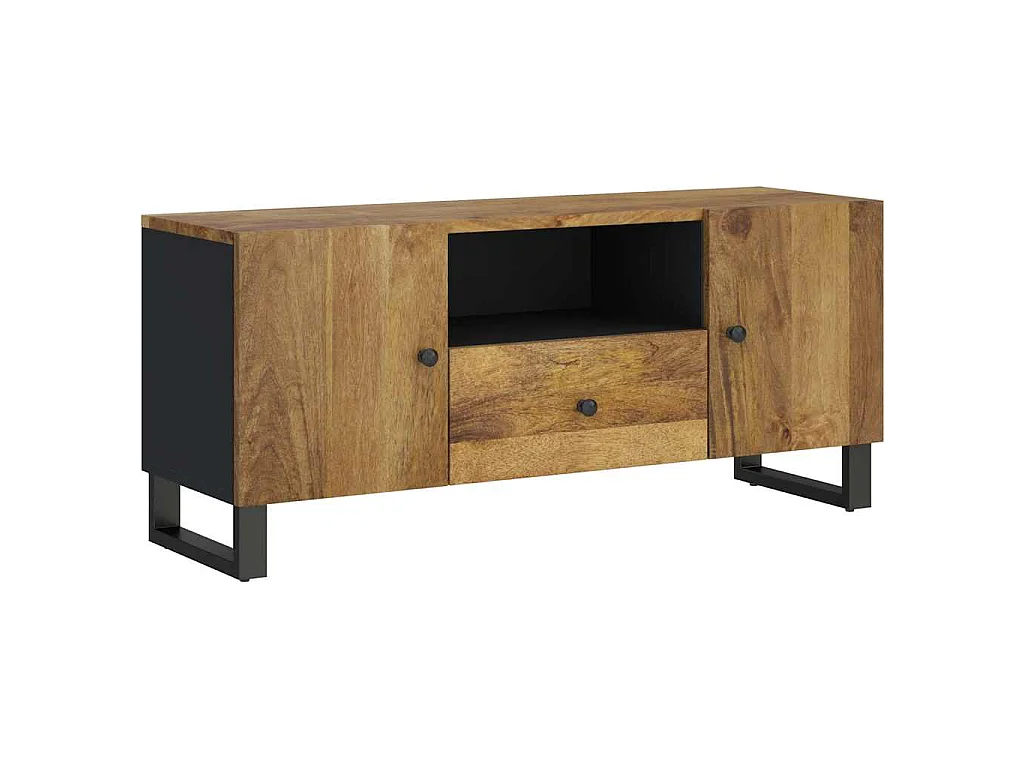 Mobile TV 105x33,5x46cm Legno Massello Mango Legno Multistrato