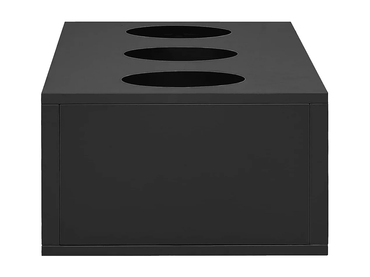 Armoire à portes coulissantes avec jardinière Anthracite Acier