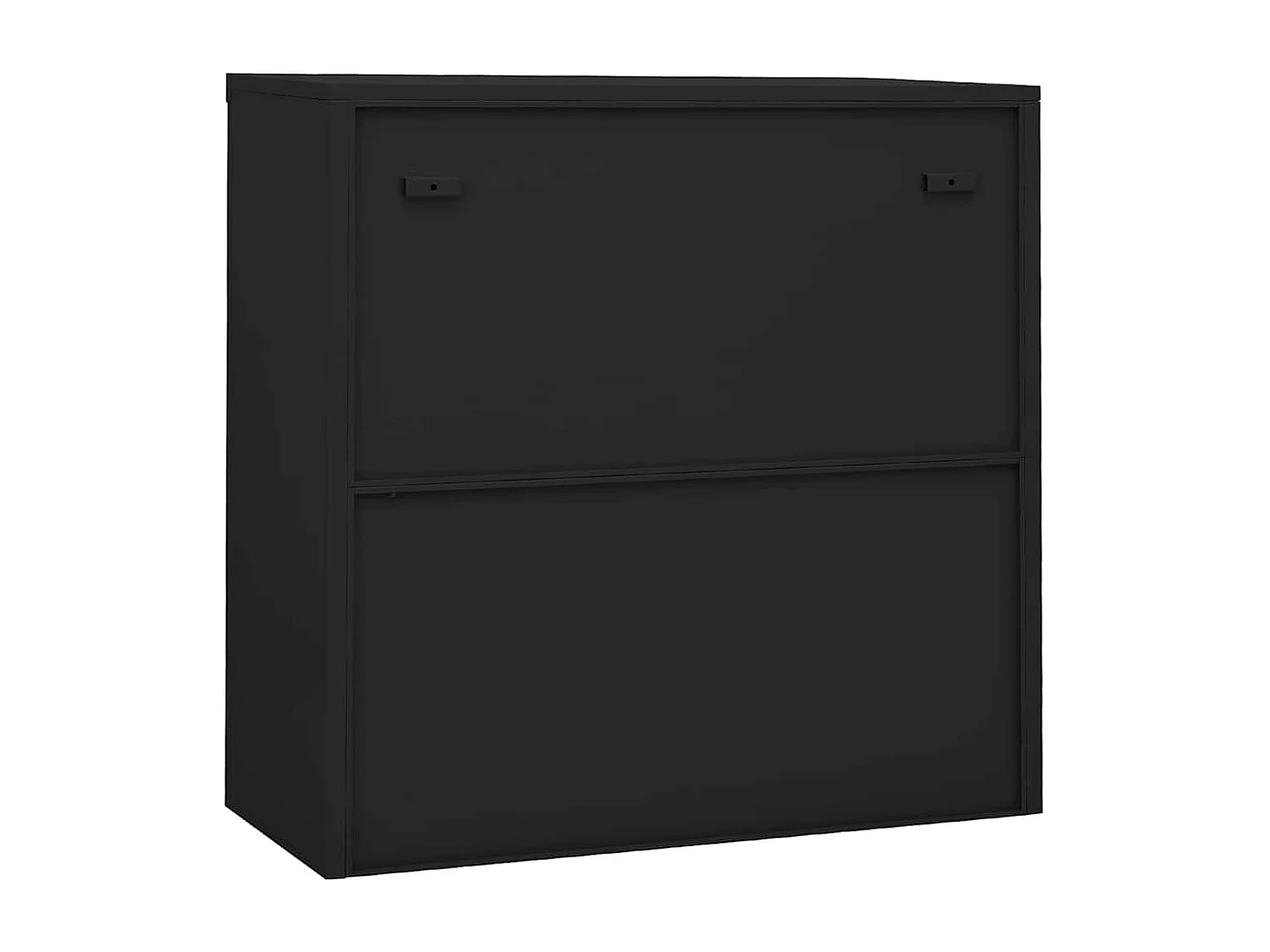 Armoire à portes coulissantes avec jardinière Anthracite Acier