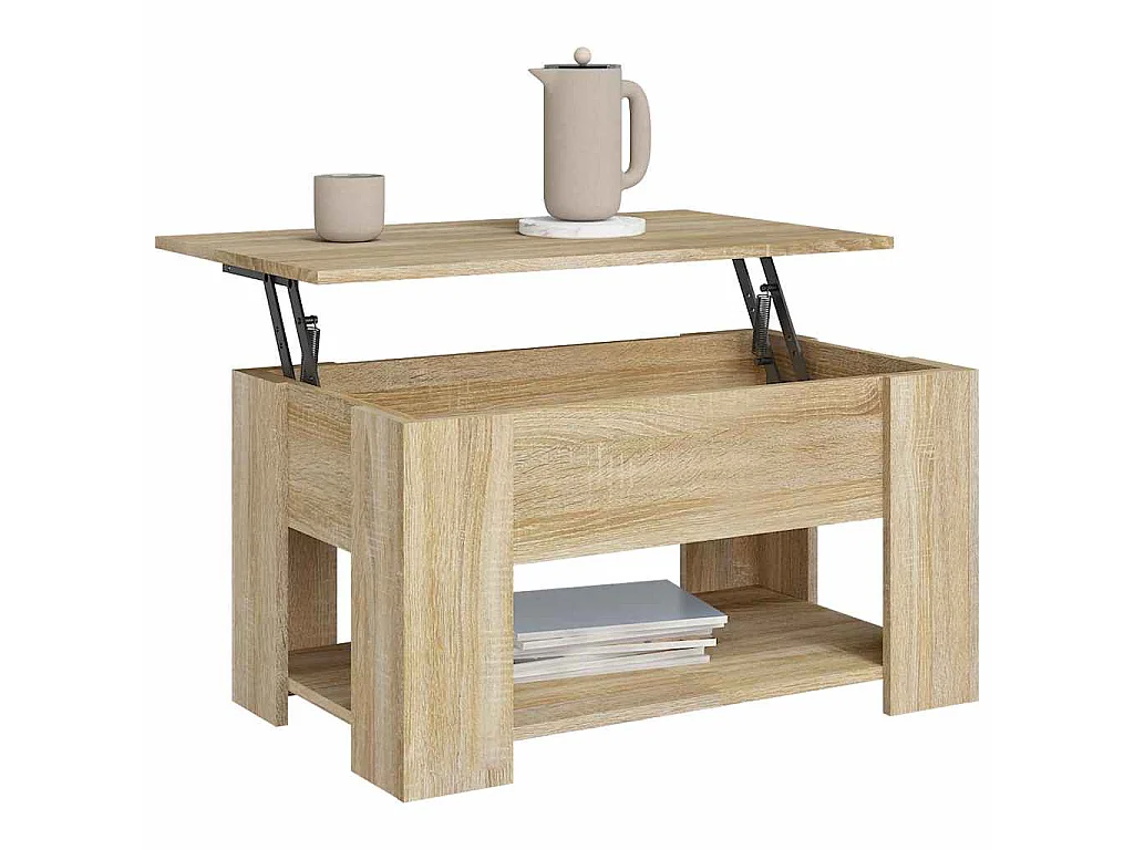 Couchtisch Sonoma-Eiche 79x49x41 cm Holzwerkstoff