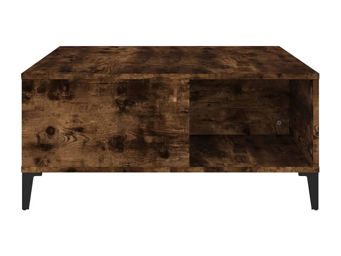 Mesa de centro 80x80x36,5 cm derivados madeira carvalho fumado