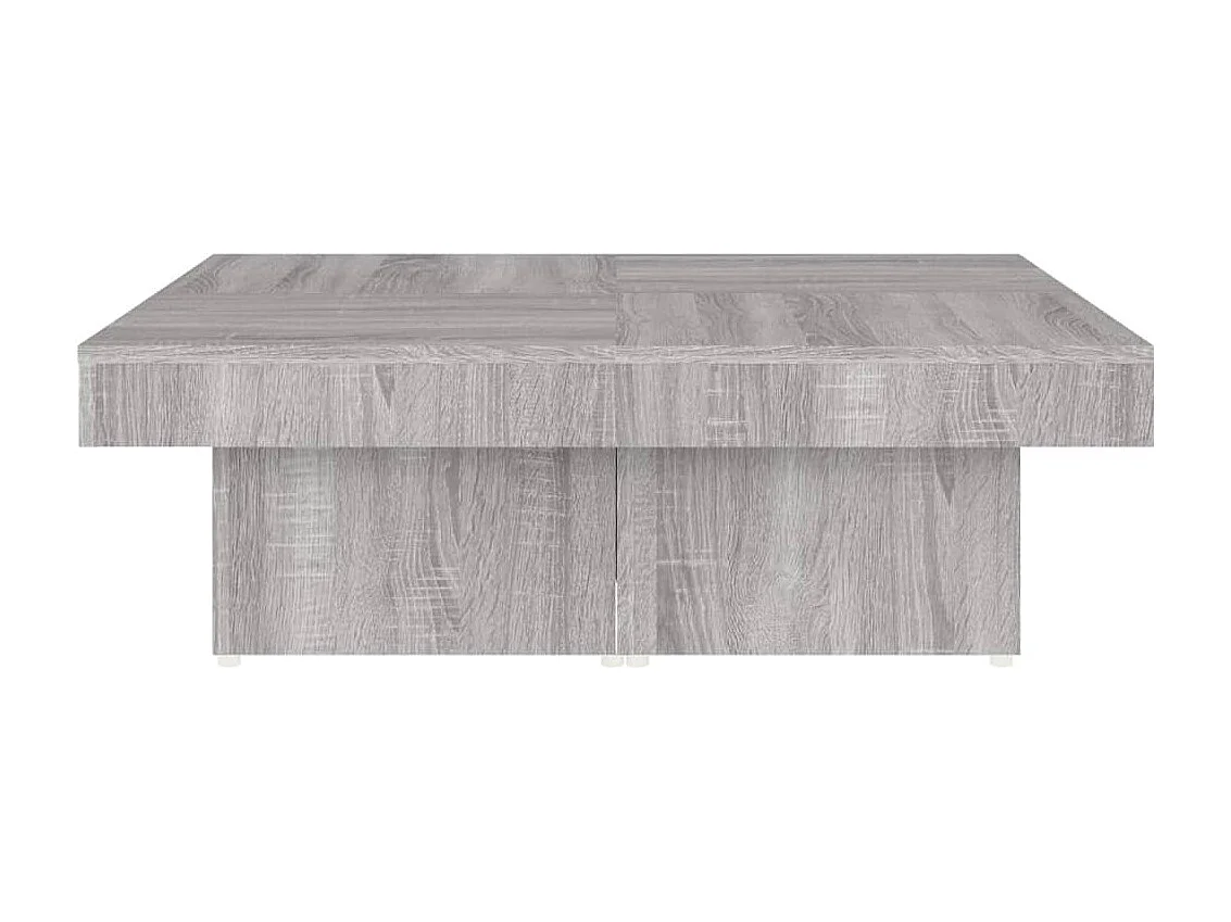 Table basse Sonoma gris 90x90x28 cm Bois d'ingénierie