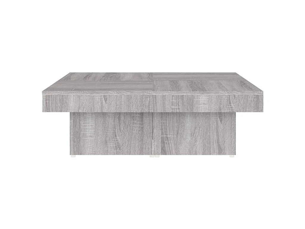 Table basse Sonoma gris 90x90x28 cm Bois d'ingénierie