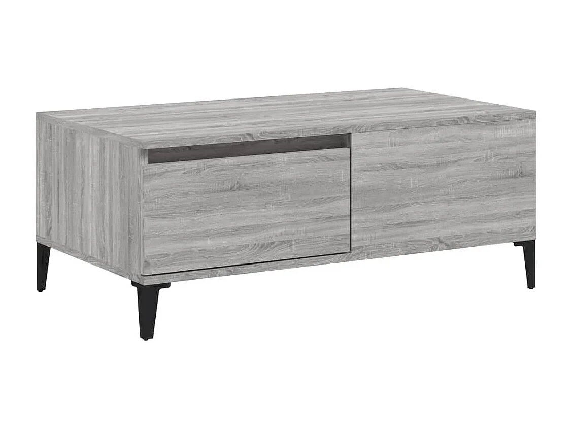 Couchtisch Grau Sonoma 90x50x36,5 cm Holzwerkstoff
