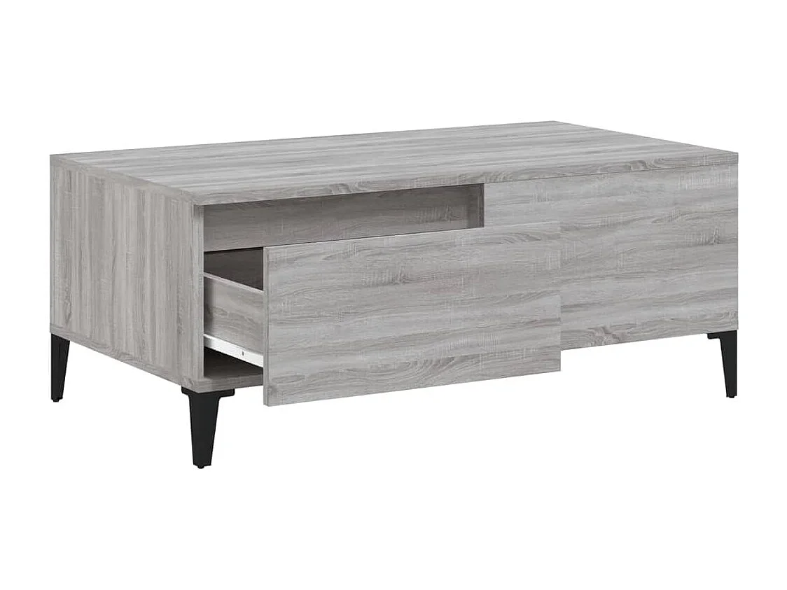 Couchtisch Grau Sonoma 90x50x36,5 cm Holzwerkstoff