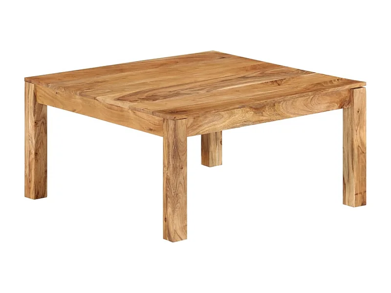 Couchtisch 80x80x40 cm Massivholz Akazie