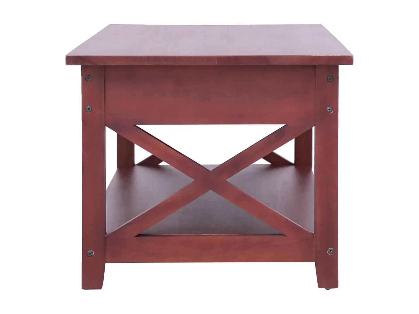 Couchtisch Braun 100×55×46 cm Massivholz Mahagoni