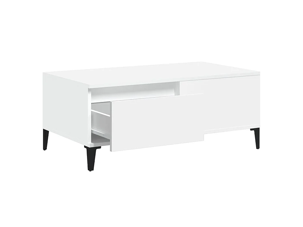 Mesa de centro 90x50x36,5 cm derivados de madeira branco