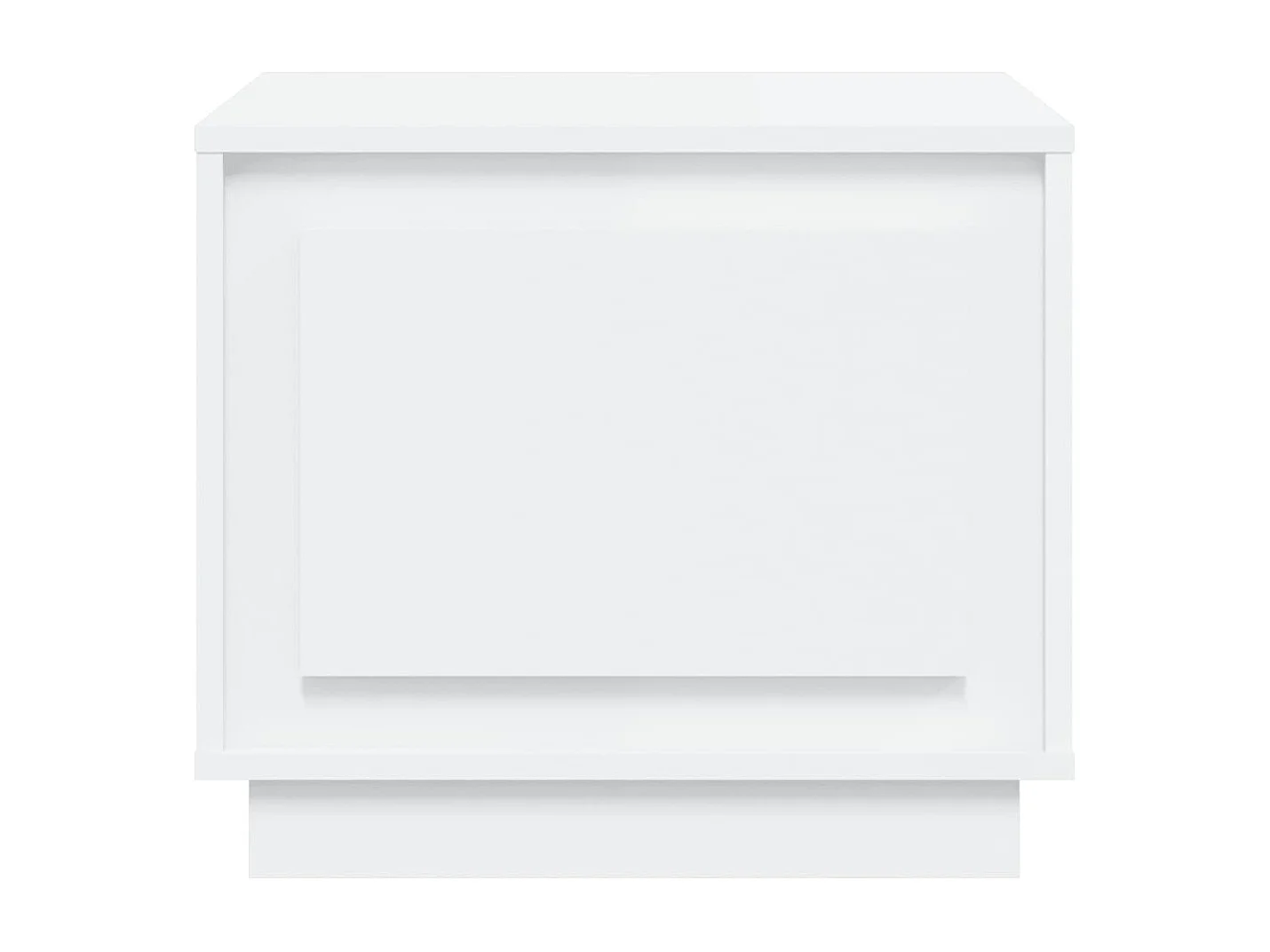 Salontafel 51x50x44 cm bewerkt hout wit