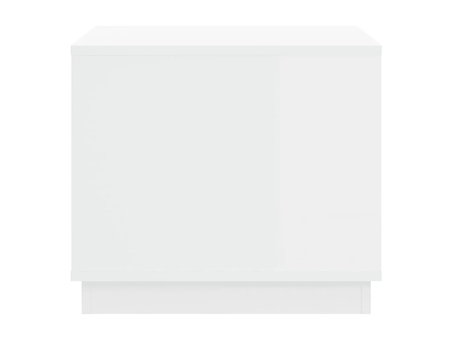 Salontafel 51x50x44 cm bewerkt hout wit
