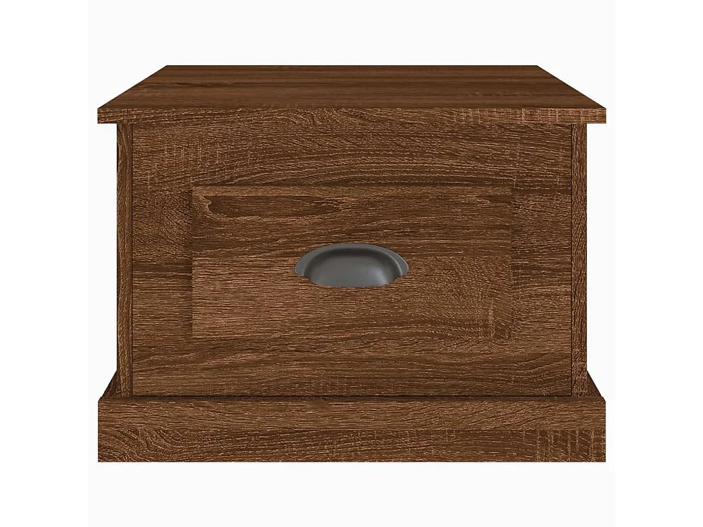 Salontafel 50x50x35 cm bewerkt hout bruin eikenkleur