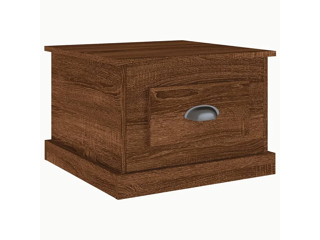 Tavolino da Salotto Rovere Marrone 50x50x35 cm in Multistrato