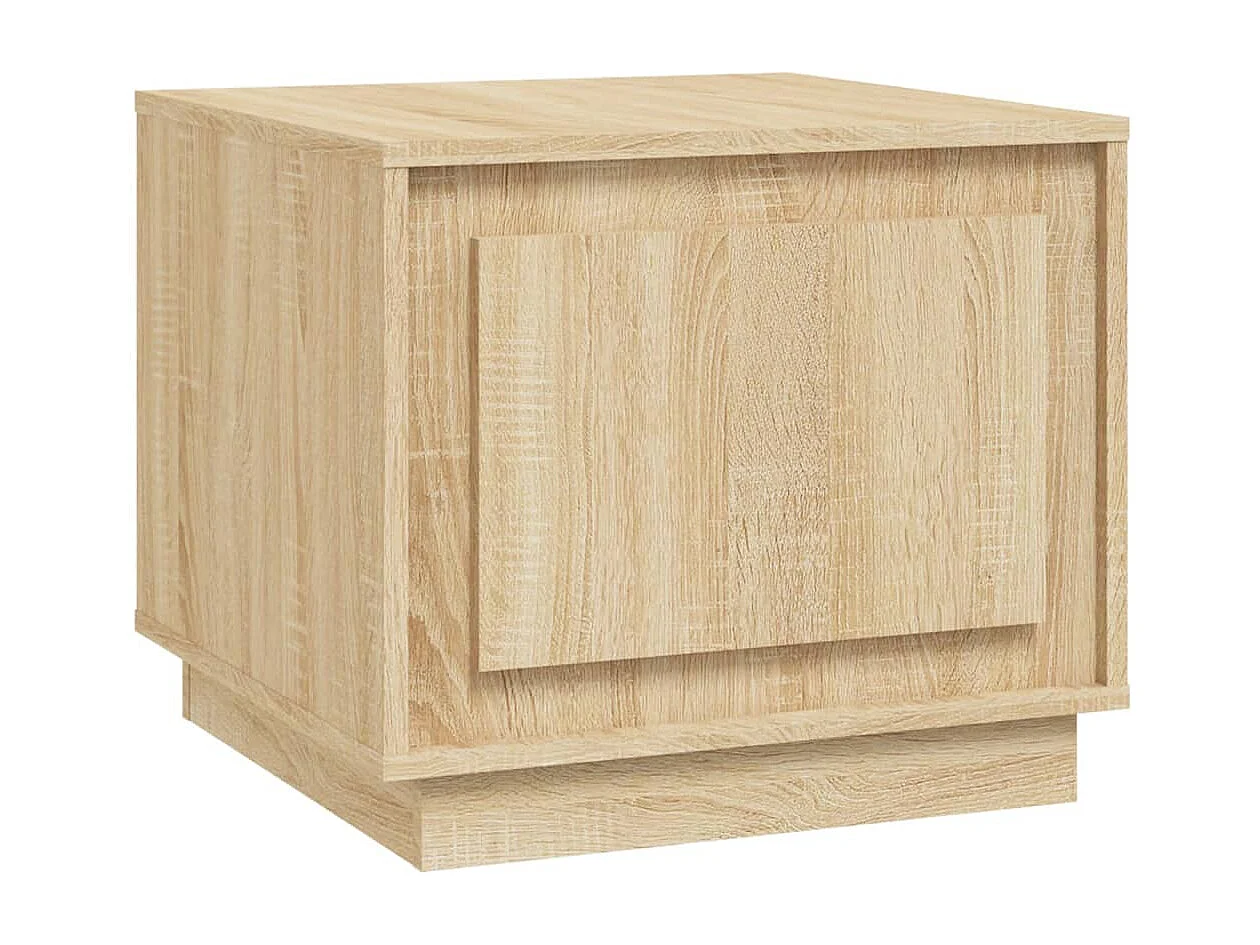 Table basse chêne sonoma 51x50x44 cm bois d'ingénierie