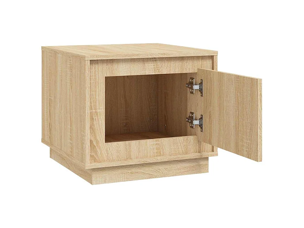 Table basse chêne sonoma 51x50x44 cm bois d'ingénierie