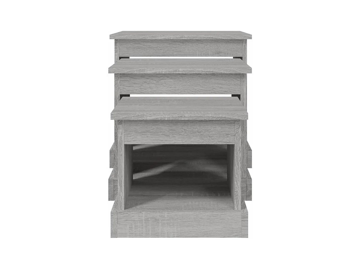 Couchtische 3 Stk. Grau Sonoma Holzwerkstoff