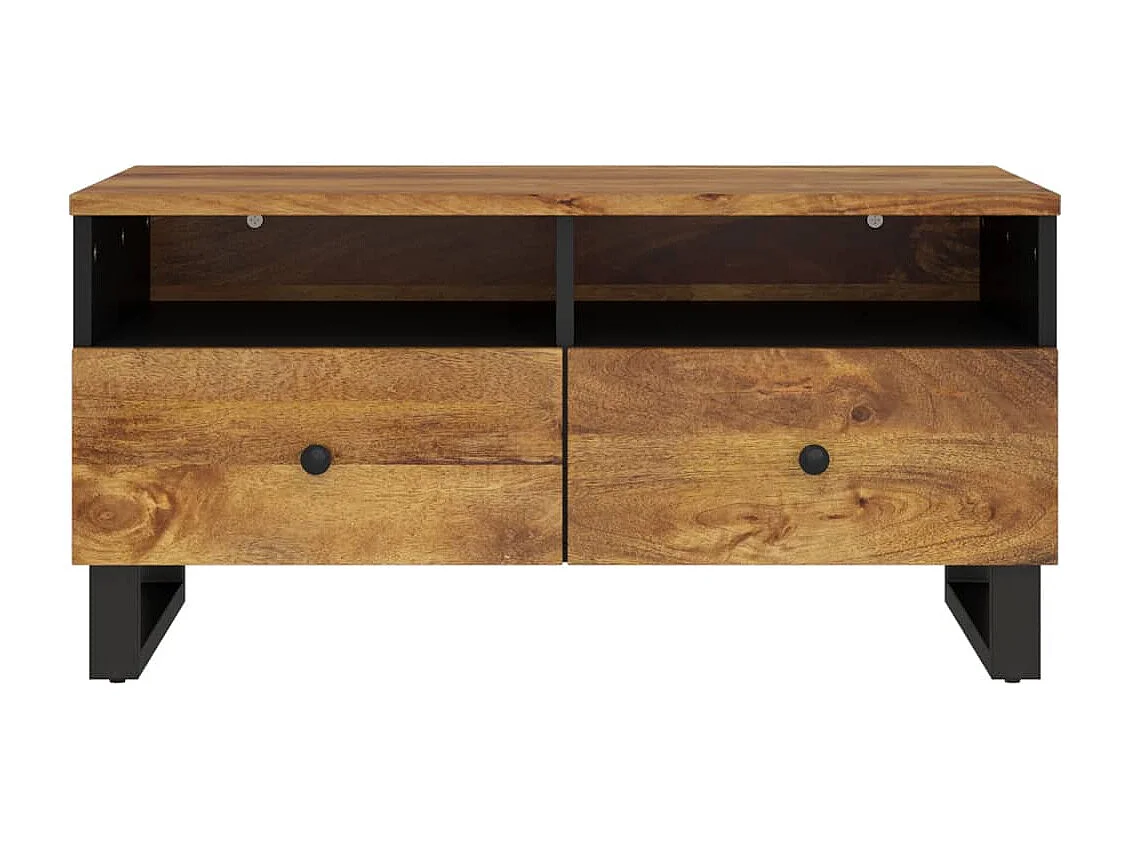 Table basse 80x54x40 cm Bois de manguier solide et d'ingénierie