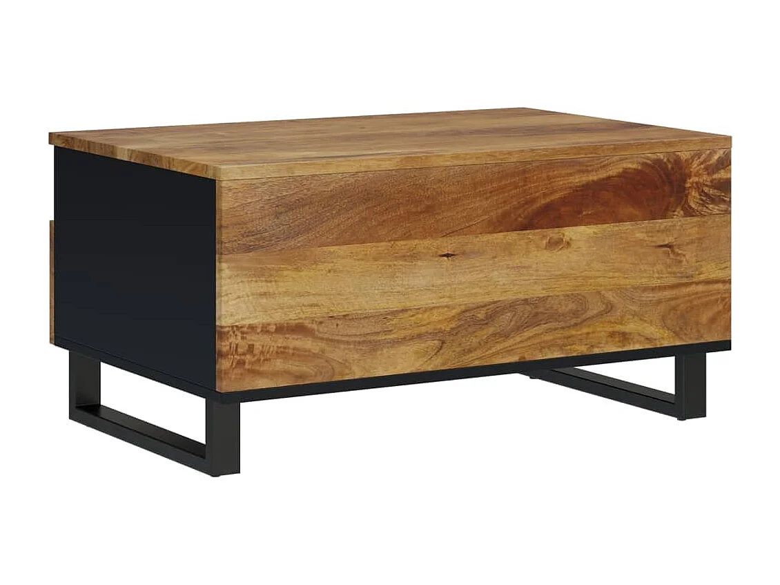 Table basse 80x54x40 cm Bois de manguier solide et d'ingénierie