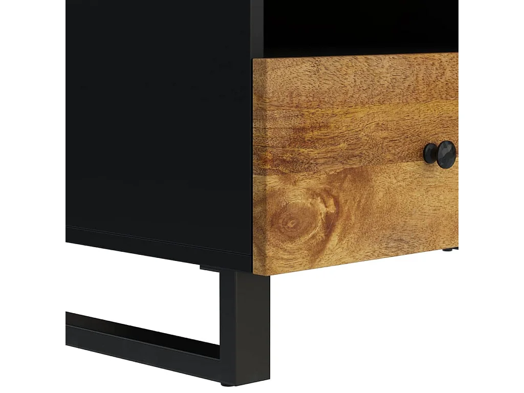 Table basse 80x54x40 cm Bois de manguier solide et d'ingénierie