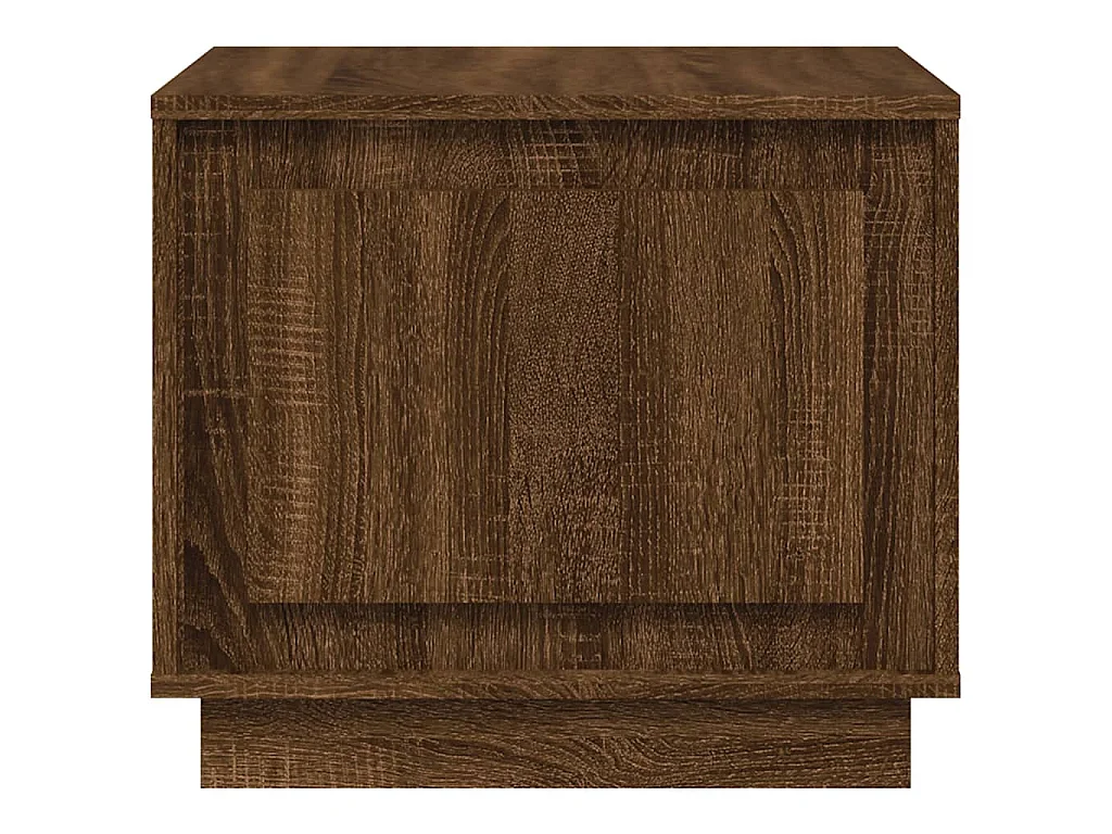 Salontafel 51x50x44 cm bewerkt hout bruin eikenkleur