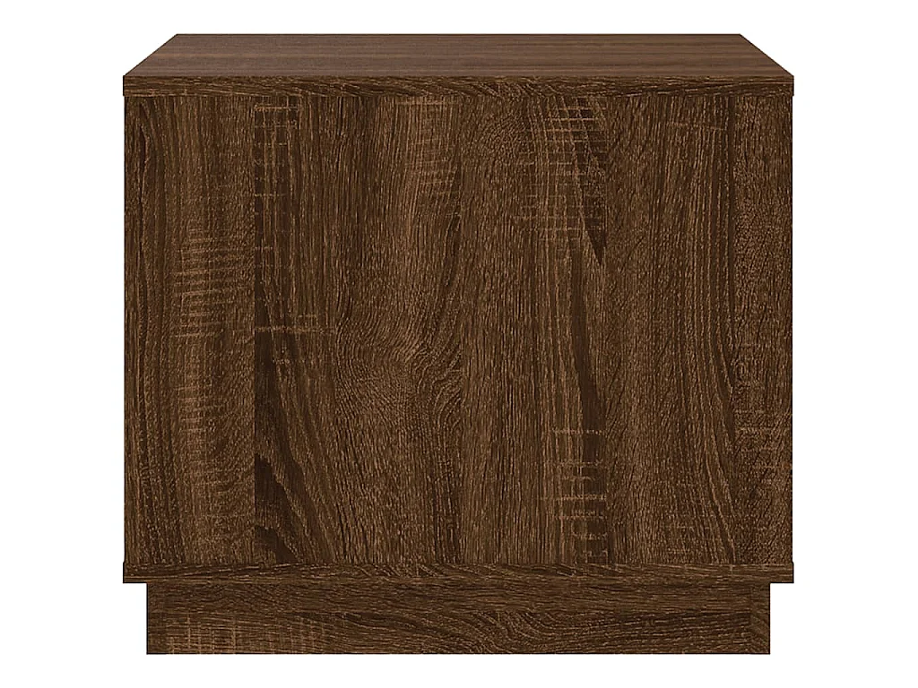 Salontafel 51x50x44 cm bewerkt hout bruin eikenkleur